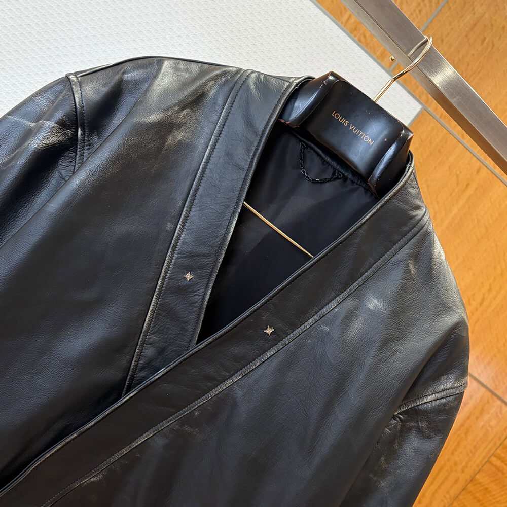 LV UNISEX Genuine Leather COAT(size:S|M|L|XL)