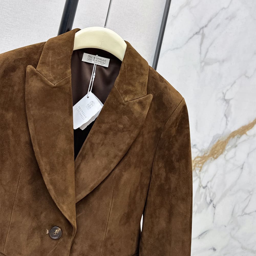 Brunello Cucinelli WOMEN Genuine Leather COAT(size:S|M|L)