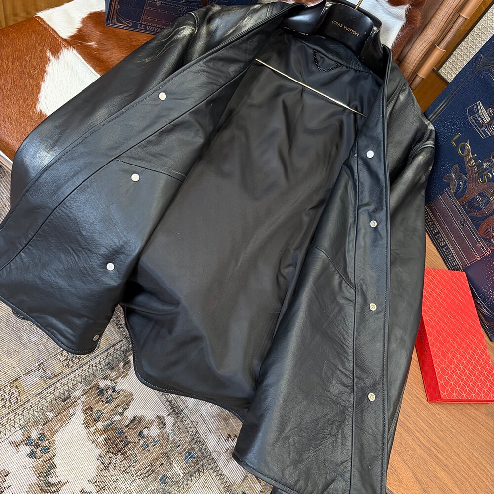LV UNISEX Genuine Leather COAT(size:S|M|L|XL)