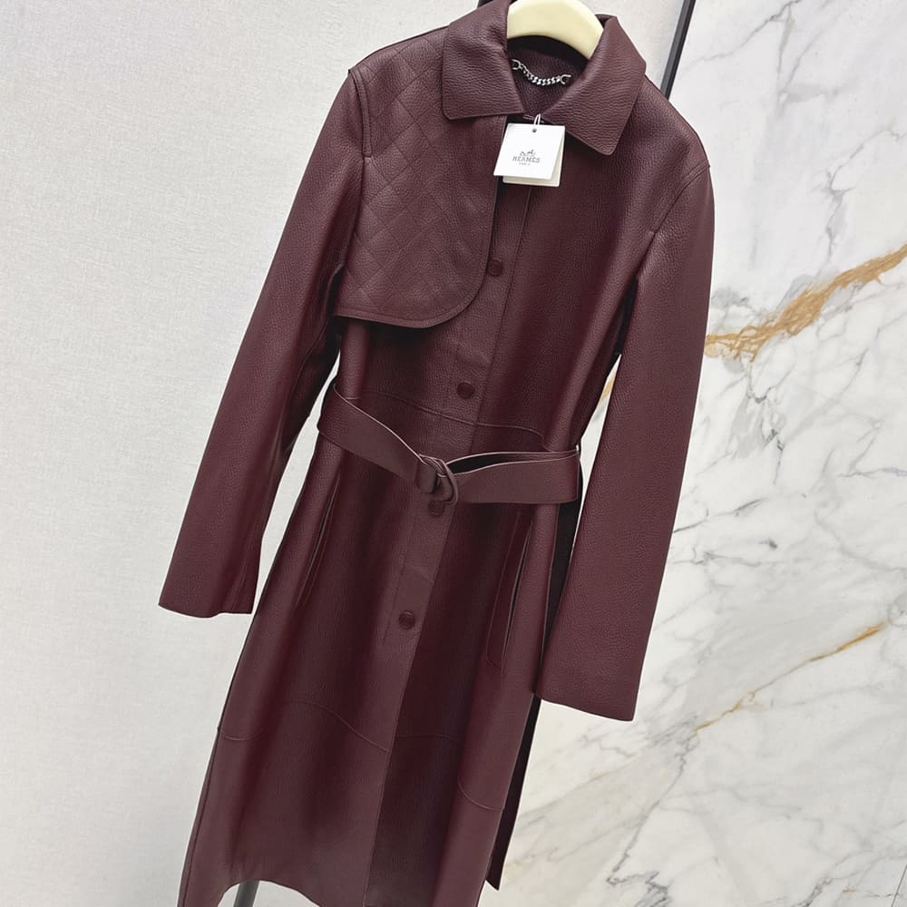 H**me5 WOMEN Genuine Leather COAT(size:S|M|L)