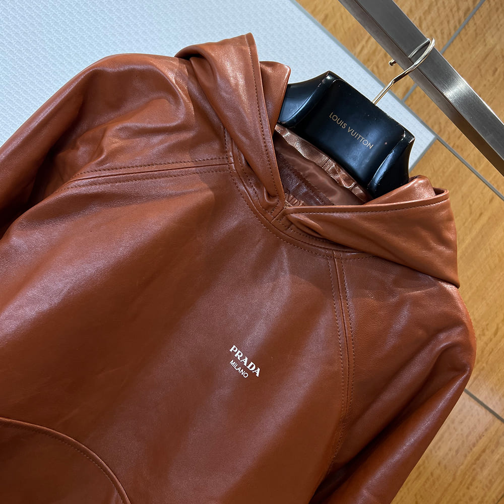 Pra*a UNISEX Genuine Leather COAT(size:48|50|52|54|56)