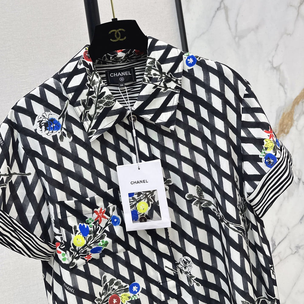 Ch**el WOMEN SILK SHIRT(size:S|M|L)