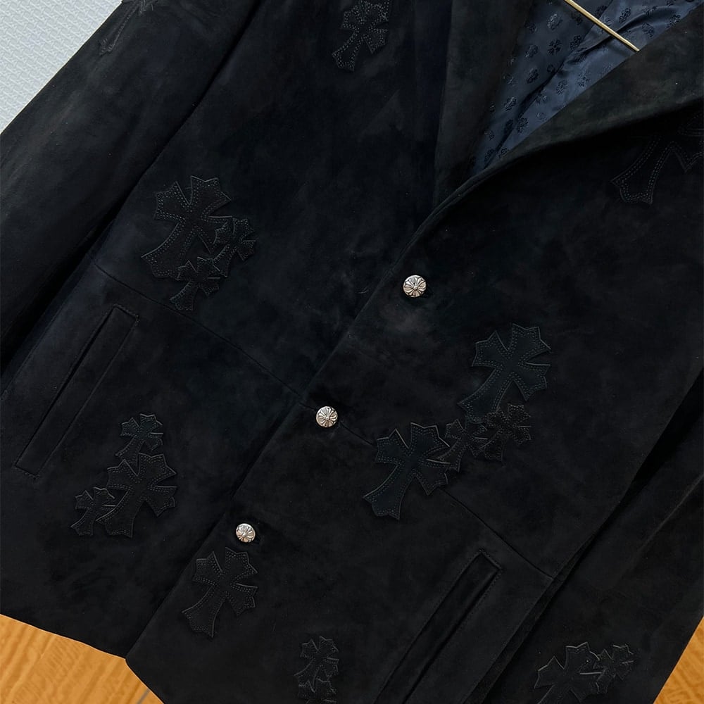 Ch*0me He**ts UNISEX Genuine Leather COAT(size:M|L|XL|XXL)
