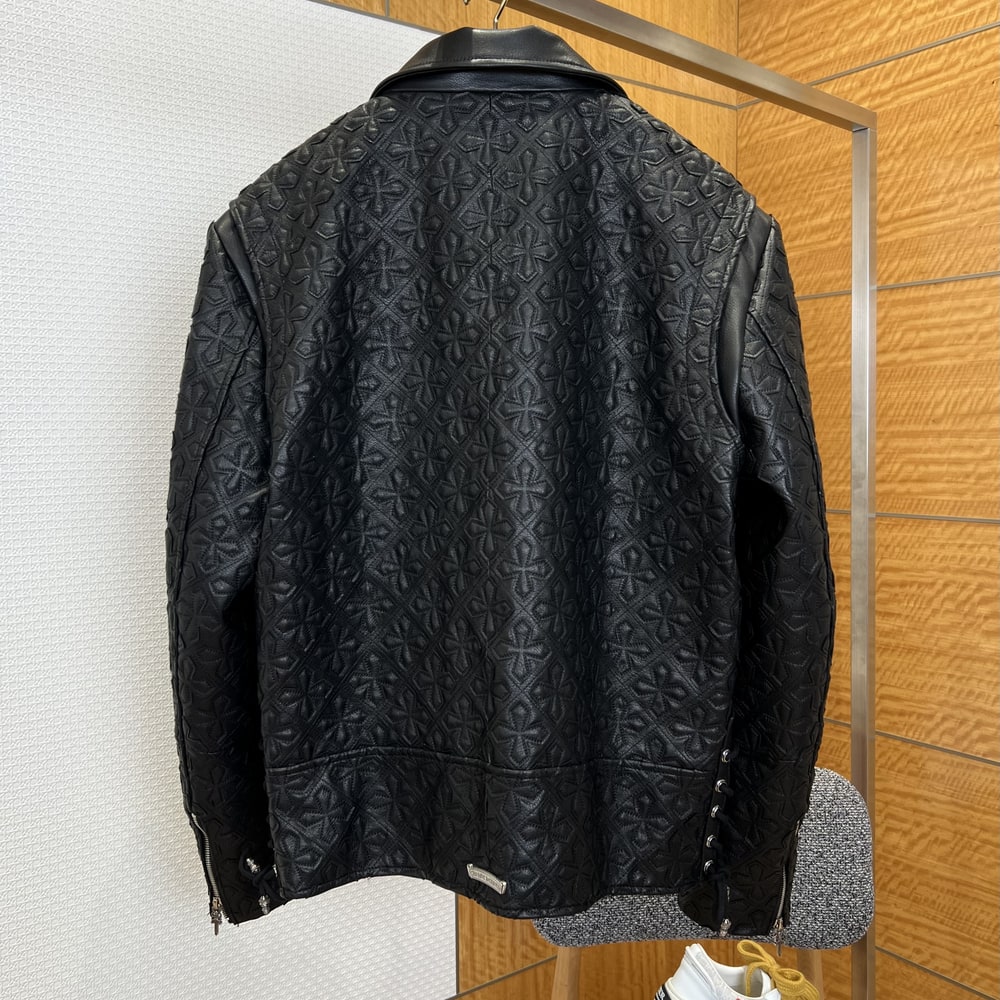 Ch*0me He**ts UNISEX Genuine Leather COAT(size:S|M|L|XL|XXL)
