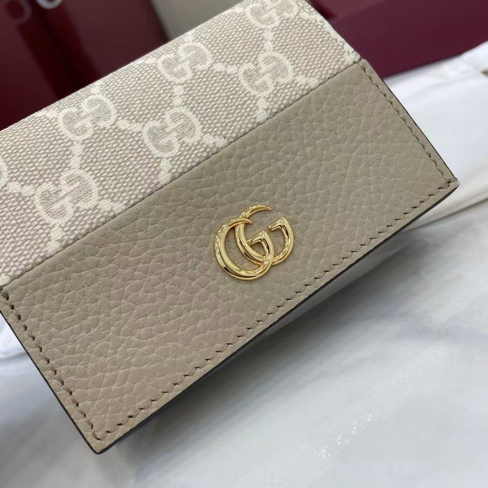 Gvc*1 Bi-color GG Marmont small wallet(HIGH-END GRADE)