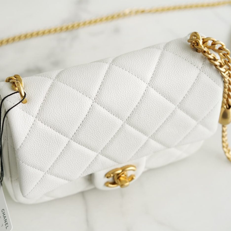 Ch**el Love Gold Ball Chain Shoulder Bag