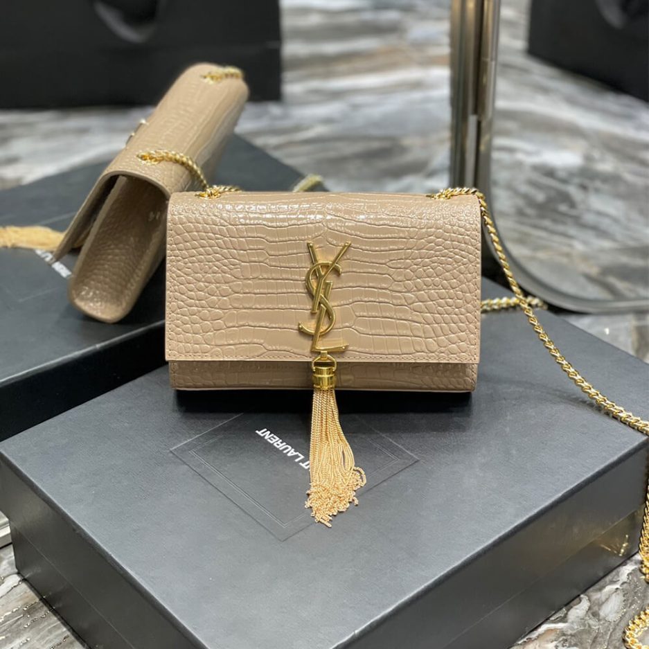 Y51 KATE EMBOSSED SHOULDER BAG