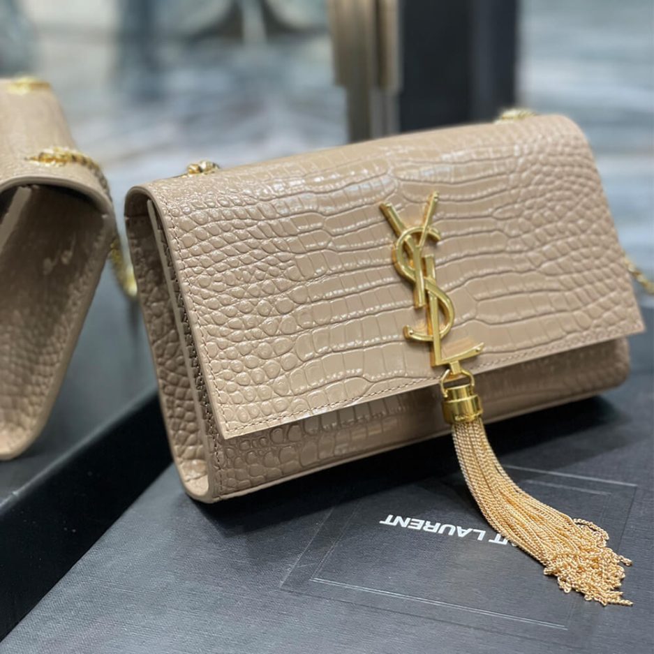 Y51 KATE EMBOSSED SHOULDER BAG