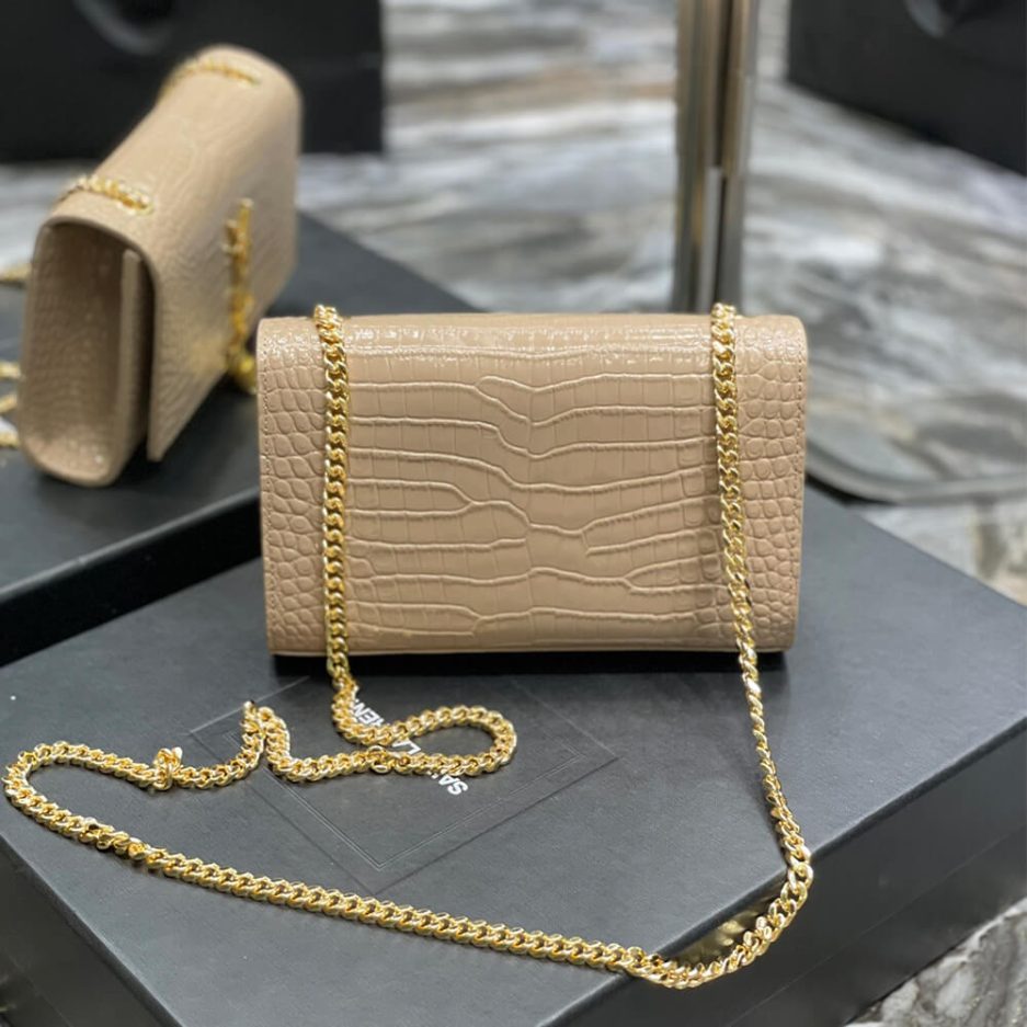 Y51 KATE EMBOSSED SHOULDER BAG