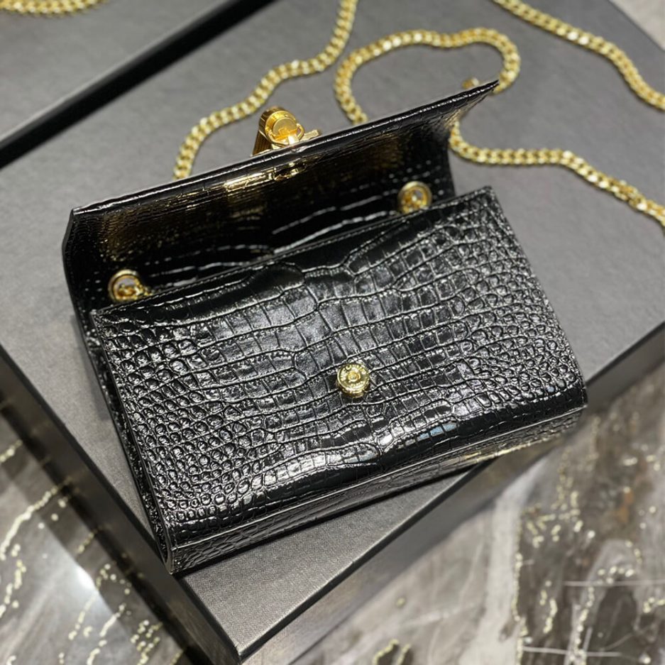 Y51 KATE EMBOSSED SHOULDER BAG