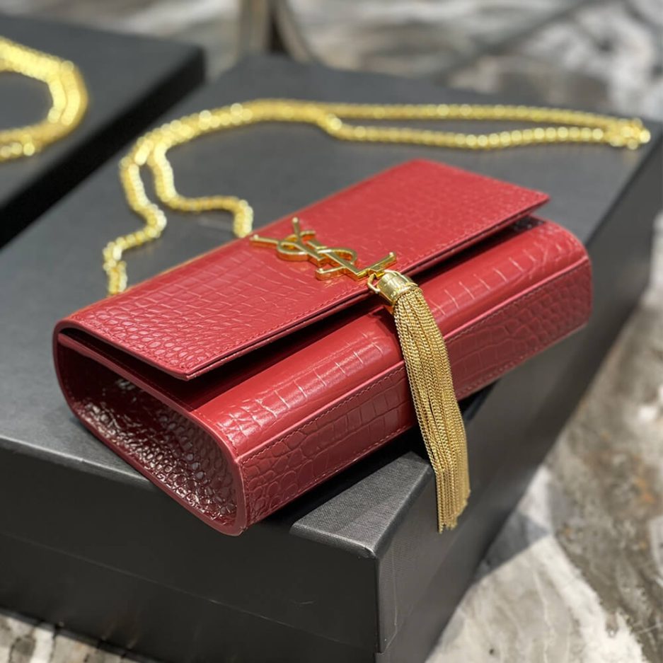 Y51 KATE EMBOSSED SHOULDER BAG