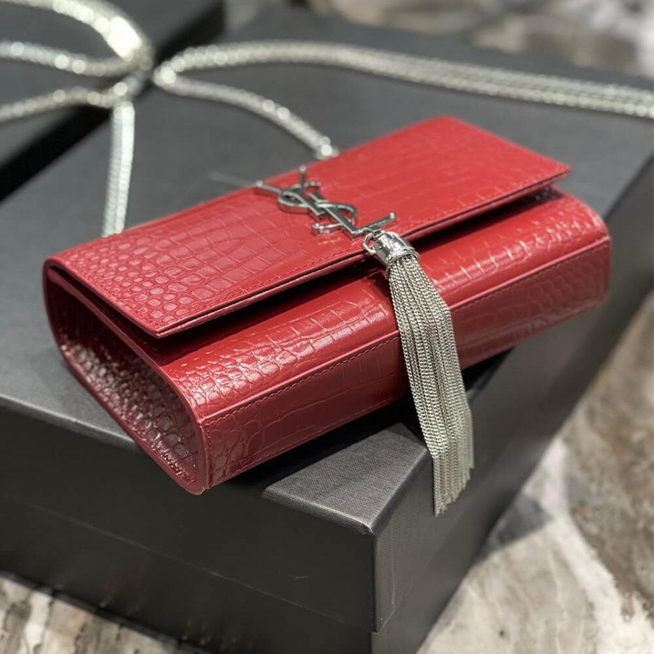 Y51 KATE EMBOSSED SHOULDER BAG