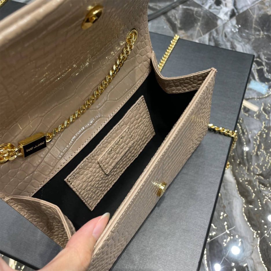 Y51 KATE EMBOSSED SHOULDER BAG