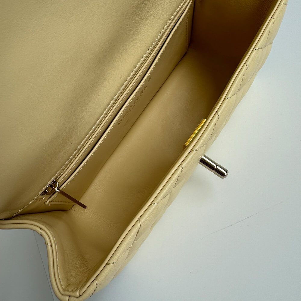 Ch**el Mini Classic Handbag With Top Handle